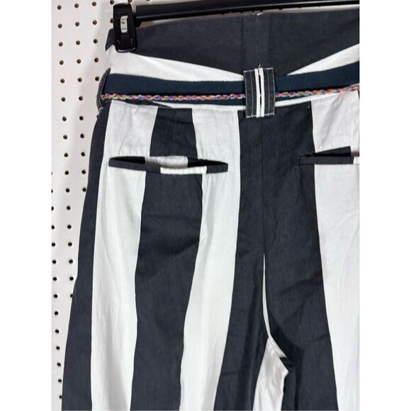 Free People extra wide split hem striped pants size L - Picture 8 of 15